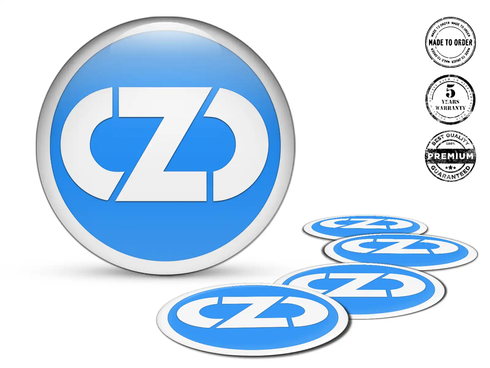 OZ Gewölbtes Emblem Logo Perfekter Radaufkleber
